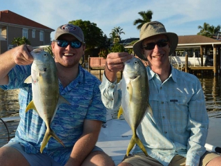 Bonita Springs Light Tackle Fishing Charters - A Double On Jacks